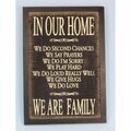 Youngs Wood & Burlap We Are Family Sign 13116